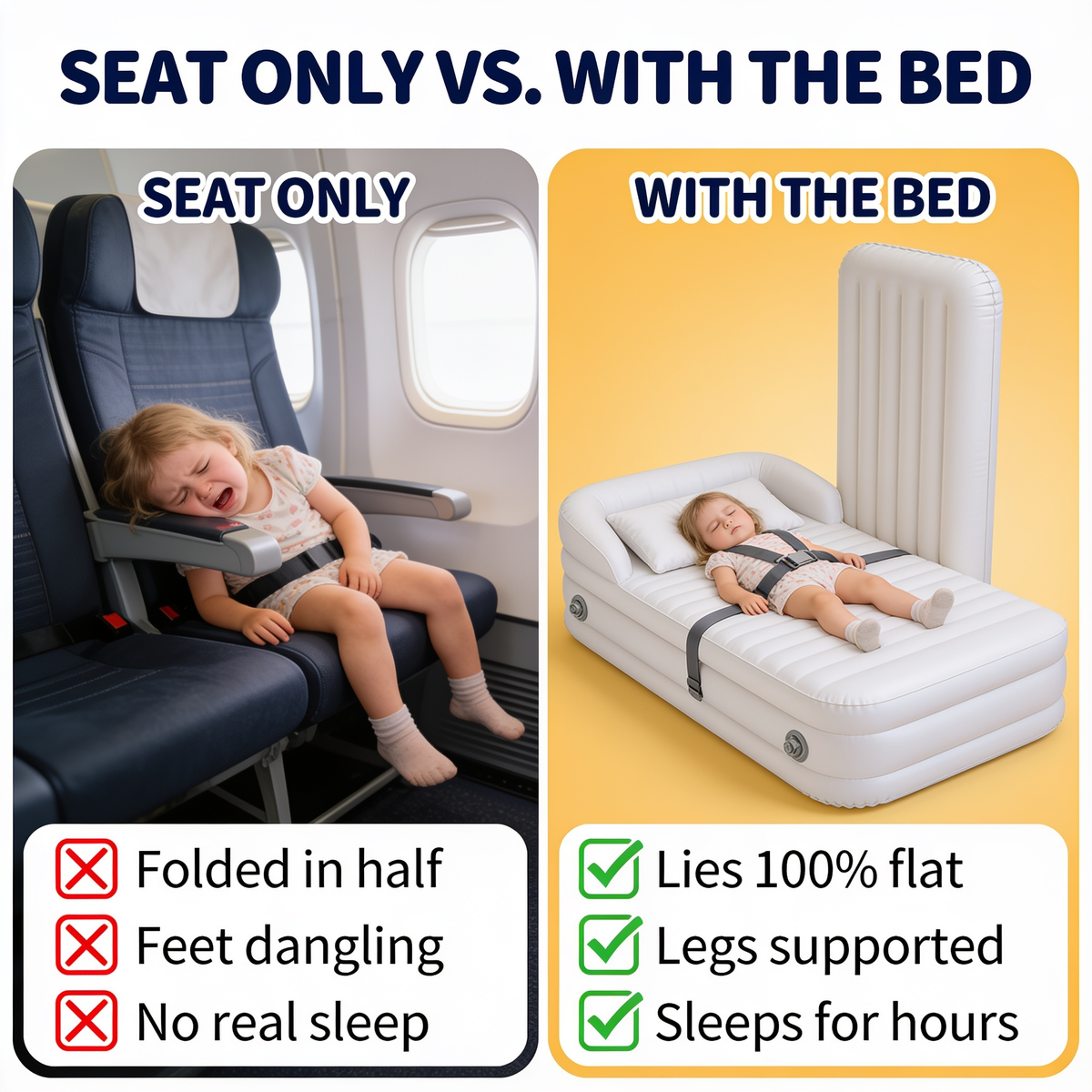 Seat only vs. with the bed