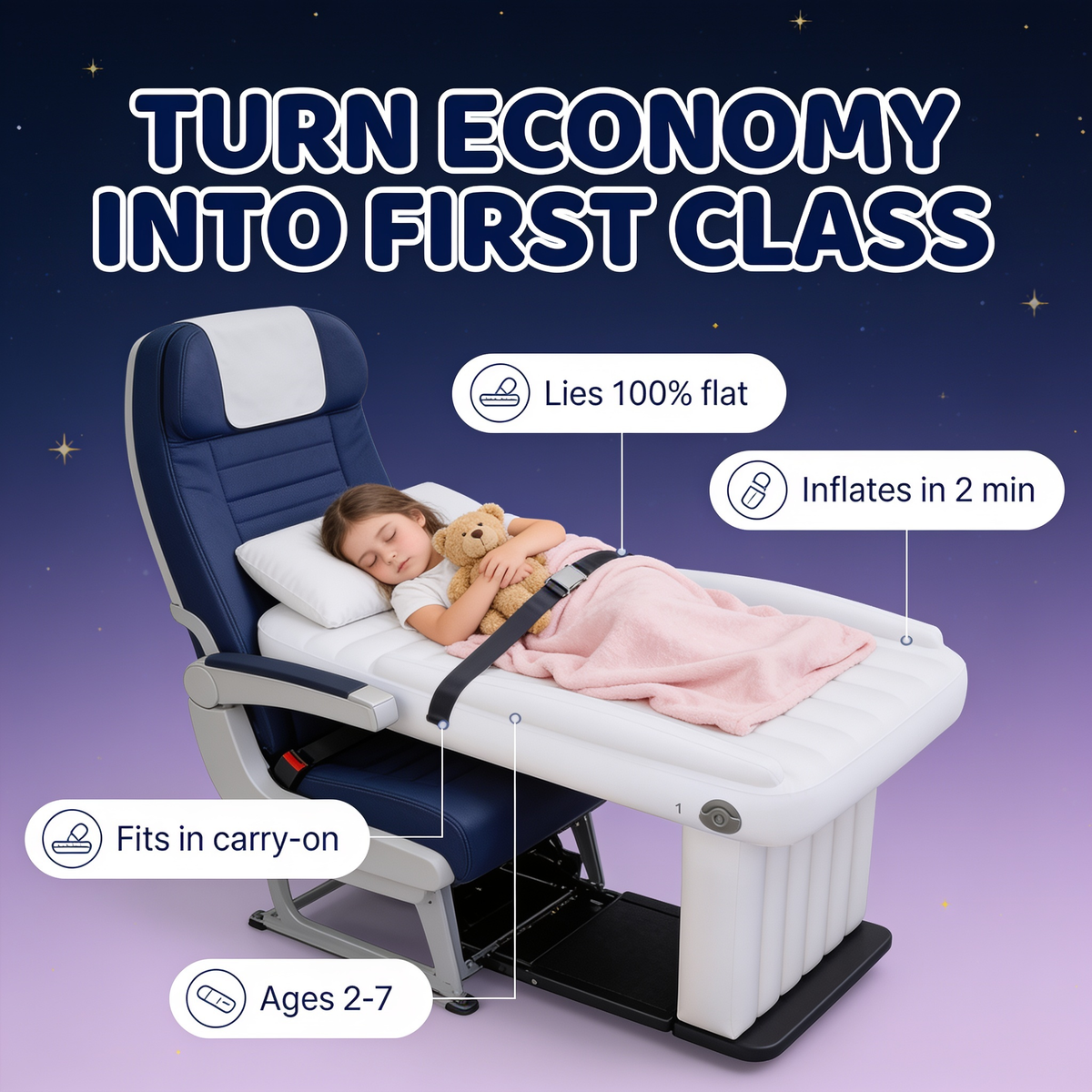SkyNap turns economy into first class